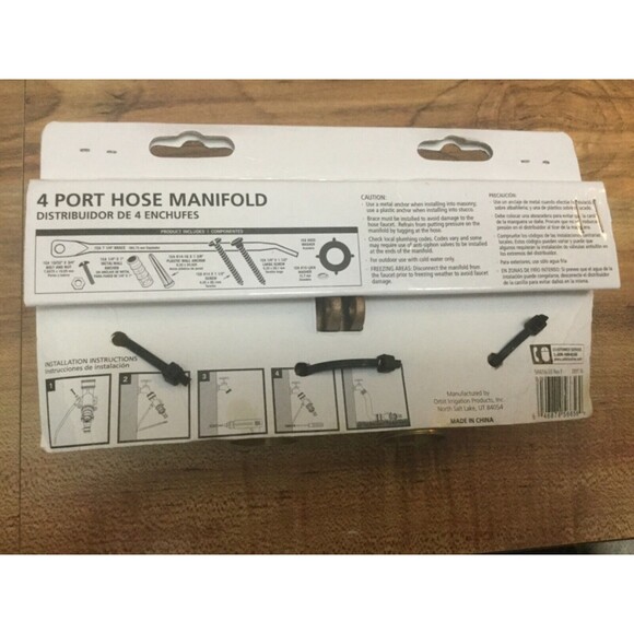 4 Way Faucet Manifold Connector/Distributor w/Tools Included~Convert 1 Hose to 4 - Picture 4 of 4